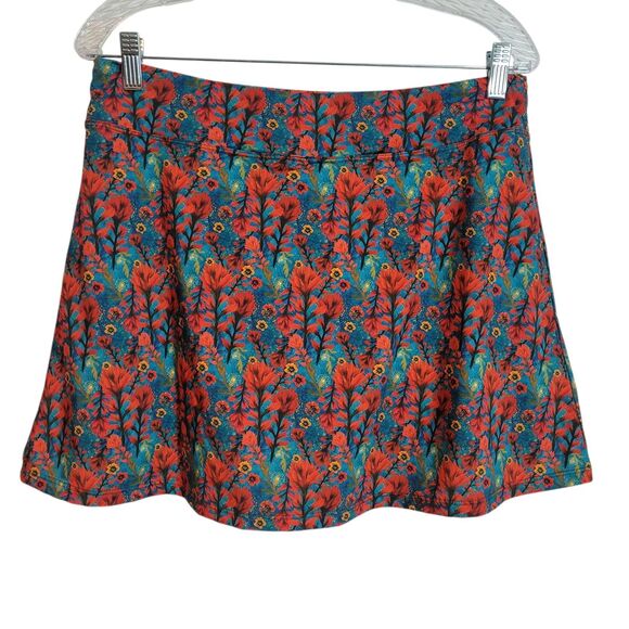 Youer Pants - Youer Kind Apparel A Line Floral Print Skort Womens Medium Granola Girl Colorful